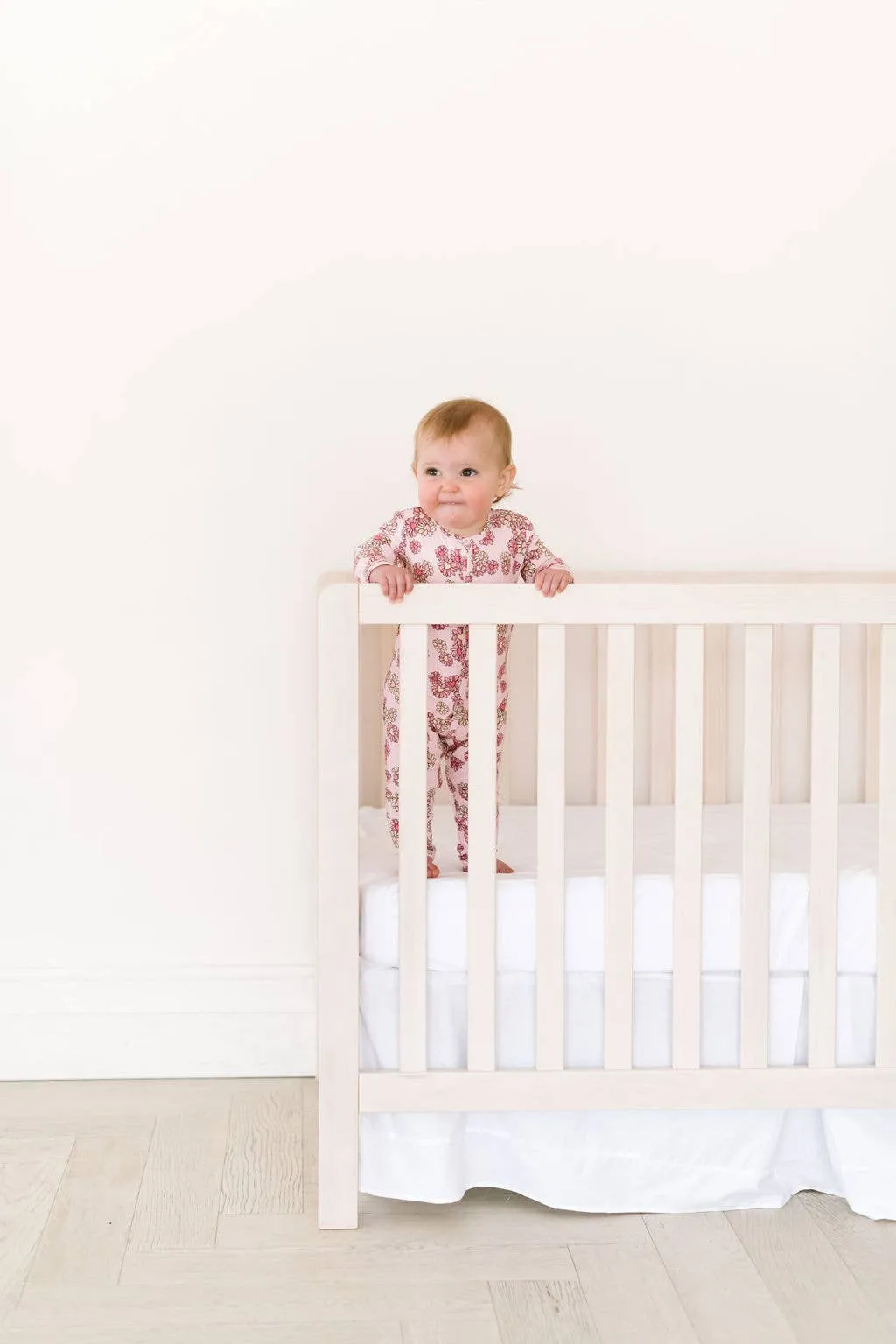 Baby Pajama in Wild Daisy Heart