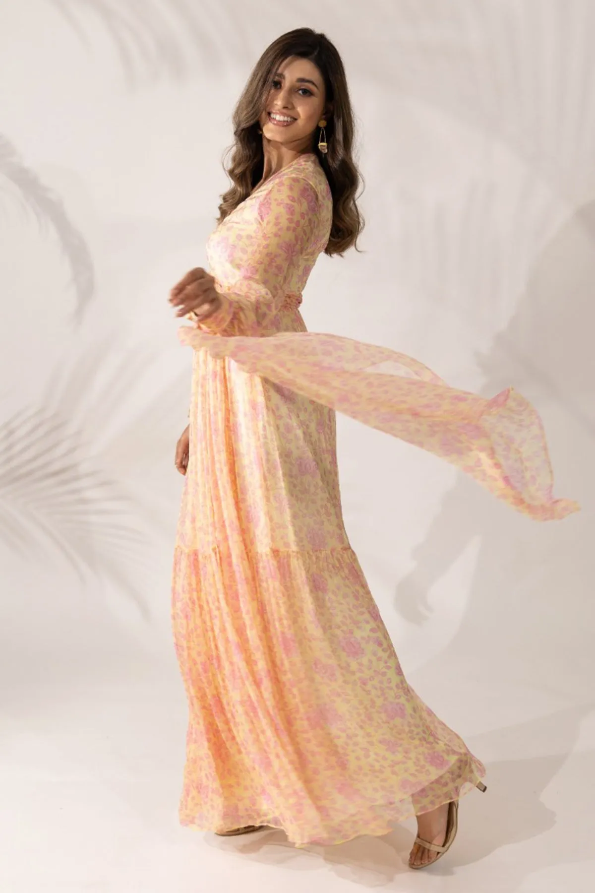 Daffodil Wrap-Around Maxi Dress